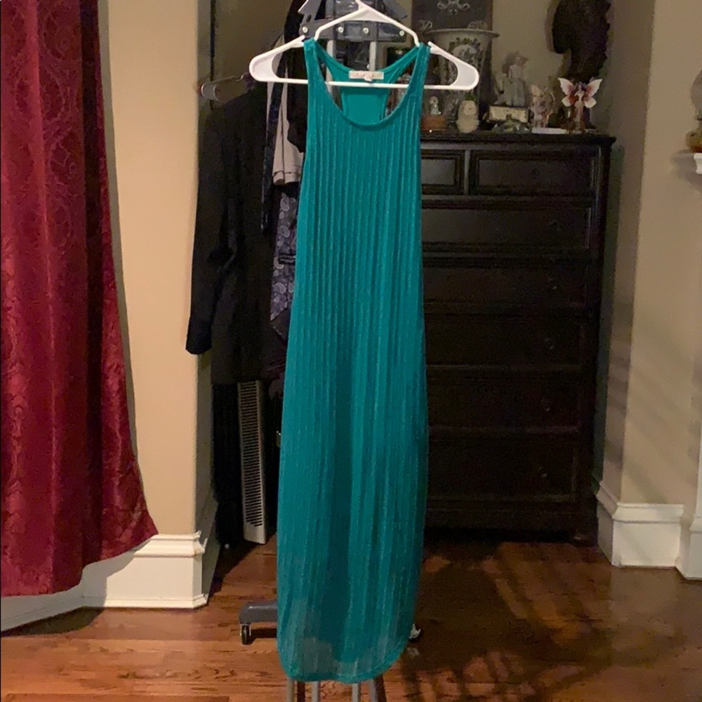 Green Tank Long Dress - Small